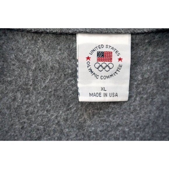 USA Olympic Committee Gray Fleece Vest, Size XL - Picture 6 of 8